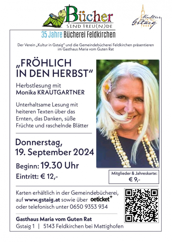 Einladungsflyer zur Herbstlesung